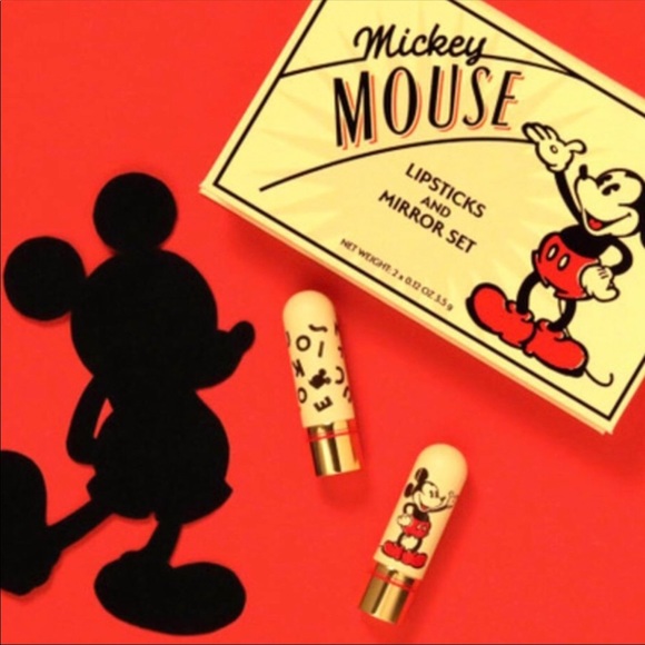 Disney Other - Besame Cosmetics Mickey Mouse Lip Set